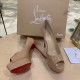 Replica Christian Louboutin Nude Patent Fetish Peep 130mm Pumps UK replica Christian Louboutin Nude Patent Fetish Peep 130mm Pumps UK