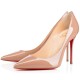 replica Christian Louboutin Nude Patent Kate 100mm Pumps UK