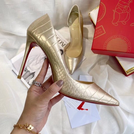 Replica Christian Louboutin 3147 CL267 Buddha Luxury Replica Christian Louboutin Crocodile Embossed Iriza 100Mm Pumps Uk - 3147 - Buddha Luxury