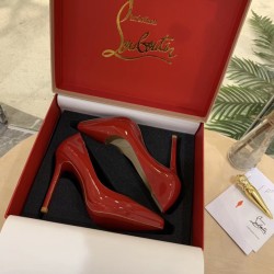 Christian Louboutin Red Patent Pigalle Plato 100mm Pumps UK Christian Louboutin Red Patent Pigalle Plato 100mm Pumps UK