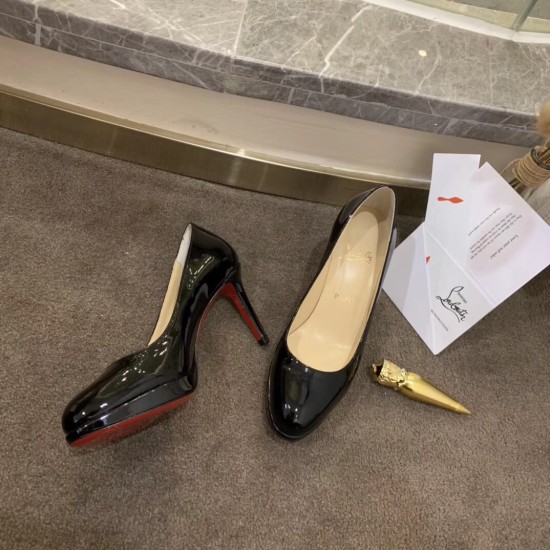 Replica Christian Louboutin 3154 CL274 Buddha Luxury Replica Christian Louboutin Black Patent New Simple 85Mm Pumps Uk - 3154 - Buddha Luxury