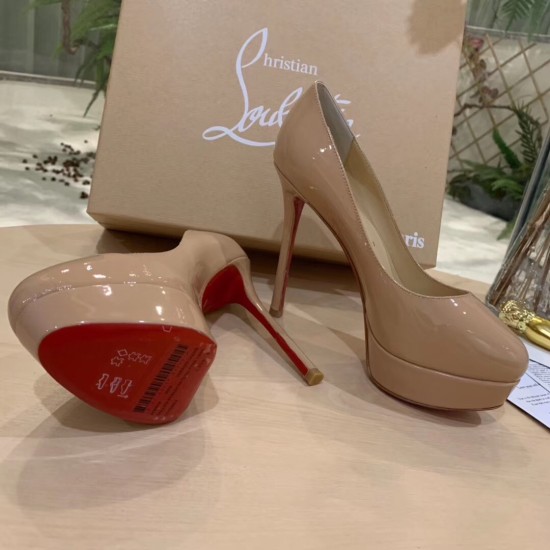 Replica Christian Louboutin 3157 CL277 Buddha Luxury Replica Christian Louboutin Nude Patent Dirditta 130Mm Pumps Uk - 3157 - Buddha Luxury