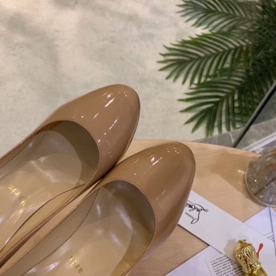 Replica Christian Louboutin 3157 CL277 Buddha Luxury Replica Christian Louboutin Nude Patent Dirditta 130Mm Pumps Uk - 3157 - Buddha Luxury