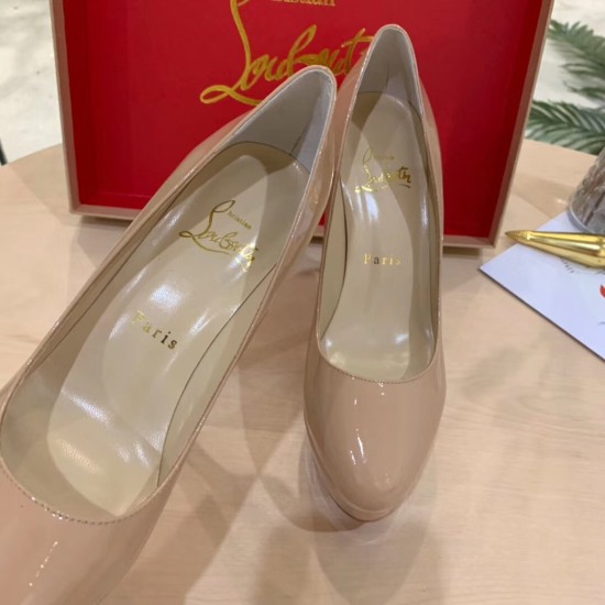 Replica Christian Louboutin 3157 CL277 Buddha Luxury Replica Christian Louboutin Nude Patent Dirditta 130Mm Pumps Uk - 3157 - Buddha Luxury