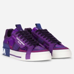 Dolce & Gabbana Dolce & Gabbana Custom Purple Low Top Trainers