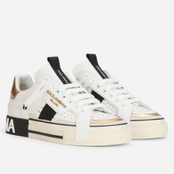 Dolce & Gabbana Dolce & Gabbana Custom Trainers White Black Gold