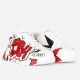Dolce & Gabbana Printed White Leather Graffiti Trainers Front View Dolce & Gabbana printed white leather graffiti trainers front view