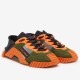 Dolce & Gabbana Green and Orange Trainers Pair View Dolce & Gabbana mesh low top trainers in green and orange pair view