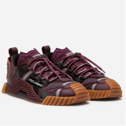 Dolce Gabbana Trainers  In Bordeaux Fabric Uk