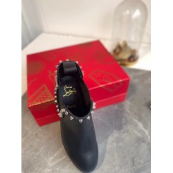 Christian Louboutin Black Capahutta Flat Ankle Boots UK