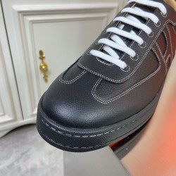 Hermes Hermès Boomerang Black Epsom Leather Low Top Trainers Hermes Hermès Boomerang Black Epsom Leather Low Top Trainers