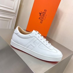 Hermes Boomerang Grain Leather White Low Top Trainers long-lasting Hermes Boomerang Grain Leather White Low Top Trainers long-lasting