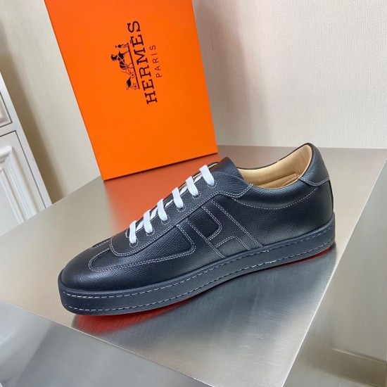 Replica Hermes 2439 H639 Buddha Luxury Replica Hermes Trainers Boomerang In Black Epsom Leather Uk - 2439 - Buddha Luxury