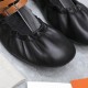 Replica Hermes 2490 UNK1943 Buddha Luxury Replica Hermes Jolly Ballet Flats In Black Nappa Leather Uk - 2490 - Buddha Luxury