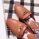 Replica Hermes Oz Mules In Caramel Calfskin Uk - 2846 - Buddha Luxury