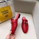 replica Hermes Trocadero Mules In Red Goatskin UK