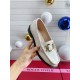 Replica Roger Vivier Metal Buckle Morsetto Loafers in White Patent Leather UK replica Roger Vivier Metal Buckle Morsetto Loafers in White Patent Leather UK