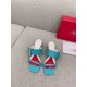 Replica Roger Vivier Viv Choc Side Strass Buckle Mules in Blue Leather UK replica Roger Vivier Viv Choc Side Strass Buckle Mules in Blue Leather UK