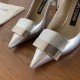 replica Sergio Rossi SR1 Pumps 75mm In Silver Lambskin UK