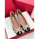 Replica Valentino Rockstud Ballerina In Black Patent Leather Uk - 2475 - Buddha Luxury