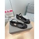 replica Valentino Rockstud Ballerina In Black Satin UK