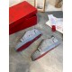 Replica Christian Louboutin 2420 CL595 Buddha Luxury Replica Christian Louboutin Trainers Louis Junior Spikes Orlato Flat Grey Uk - 2420 - Buddha Luxury