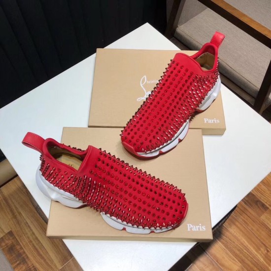 Replica Christian Louboutin 2359 CL459 Buddha Luxury Replica Christian Louboutin Trainers Spike Sock Donna Red Uk - 2359 - Buddha Luxury