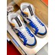 Dolce & Gabbana Custom 2.Zero Blue High-Top Trainers Top View Dolce & Gabbana Custom 2.Zero blue high-top trainers top-down view