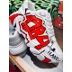 Dolce & Gabbana White Trainers Graphic Close-Up View Close-up view of 1984 print and Milano lettering on Dolce & Gabbana white trainers