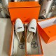 Replica Hermes 2951 H1814 Buddha Luxury Replica Hermesoz Mules In White Leather Uk - 2951 - Buddha Luxury