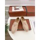 replica loro pianasummer charms walk loafers in beige suede leather uk