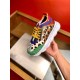 replica versacemulticolour chain reaction sneakers with leopard print uk