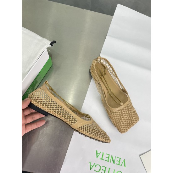 Replica Bottega Veneta Stretch Ballerina Flats In Beige Mesh UK replica Bottega Veneta Stretch Ballerina Flats In Beige Mesh UK