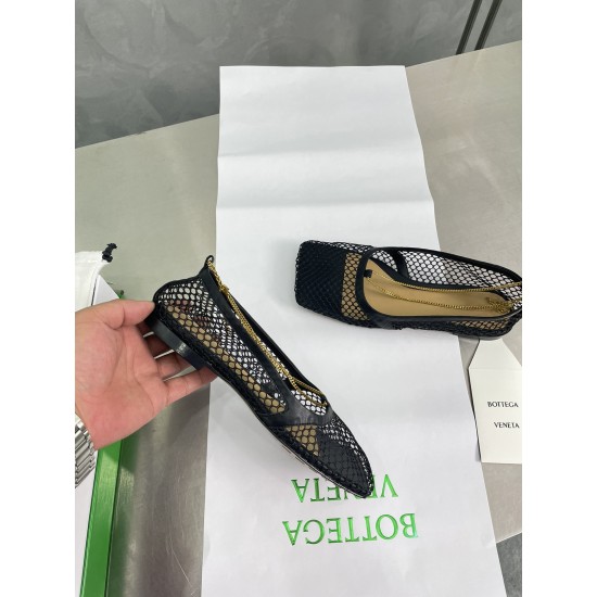 Replica Bottega Veneta Stretch Ballerina Flats In Black Mesh UK replica Bottega Veneta Stretch Ballerina Flats In Black Mesh UK