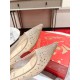 Replica Christian Louboutin 2534 UNK1240 Buddha Luxury Replica Christian Louboutin Follies Strass Flat Ballerinas In Nude Mesh Uk - 2534 - Buddha Luxury