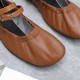 Replica Hermes 2491 UNK1942 Buddha Luxury Replica Hermes Jolly Ballet Flats In Brown Nappa Leather Uk - 2491 - Buddha Luxury