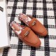 Replica Hermes Oz Mules In Caramel Calfskin Uk - 2846 - Buddha Luxury