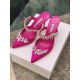 Replica Manolo Blahnik 2825 MB21 Buddha Luxury Replica Manolo Blahnik Lurum Crystal 90Mm Mules In Rose Red Satin Uk - 2825 - Buddha Luxury