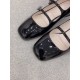 Replica Roger Vivier 2248 UNK1571 Buddha Luxury Replica Roger Vivier Tres Vivier Strass Buckle Mini Babies Ballerinas In Black Patent Leather Uk - 2248 - Buddha Luxury