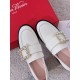 Replica Roger Vivier Viv Rangers Strass Buckle Loafers in White Patent Leather UK replica Roger Vivier Viv Rangers Strass Buckle Loafers in White Patent Leather UK