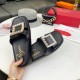 replica Roger Vivier Vivier Slide Strass Buckle Mules in Black Leather UK