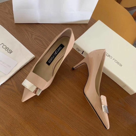 Replica Sergio Rossi SR1 Pumps 75mm In Poudre Patent UK replica Sergio Rossi SR1 Pumps 75mm In Poudre Patent UK