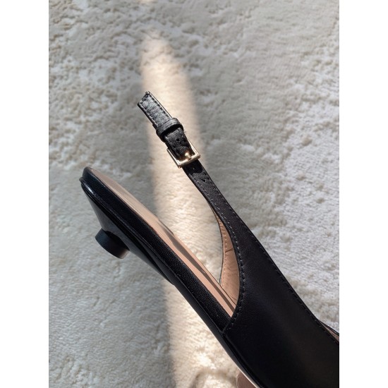 replica Valentino Bold Edition VLogo Slingback Ballerinas in Black Leather UK