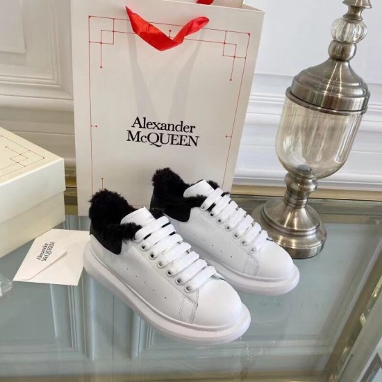replica alexander mcqueenoversized sneakers with black shearling uk