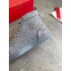 Replica Christian Louboutin 2418 CL593 Buddha Luxury Replica Christian Louboutin Trainers Louis Orlato Flat In Grey Suede Uk - 2418 - Buddha Luxury