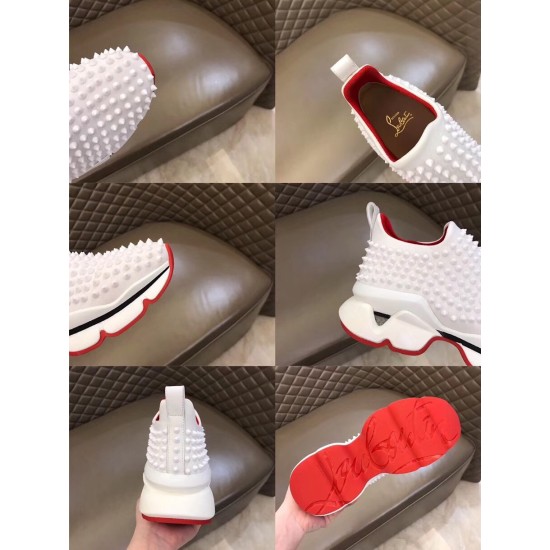Replica Christian Louboutin Trainers Spike Sock Donna  White Uk - 2361 - Buddha Luxury