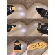 Collage of six detailed close-up views of Dolce & Gabbana black trainers in black and tan