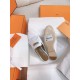 Replica Hermes 2954 H1817 Buddha Luxury Replica Hermesoz Mules With Fringed In White Leather Uk - 2954 - Buddha Luxury