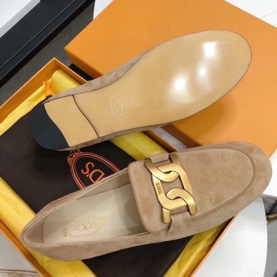 Replica Todskate Loafers In Beige Suede Leather Uk - 2600 - Buddha Luxury