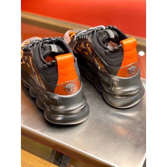 Replica Versace 2325 V157 Buddha Luxury Replica Versace Trainers Black Chain Reaction With Leopard Print Uk - 2325 - Buddha Luxury